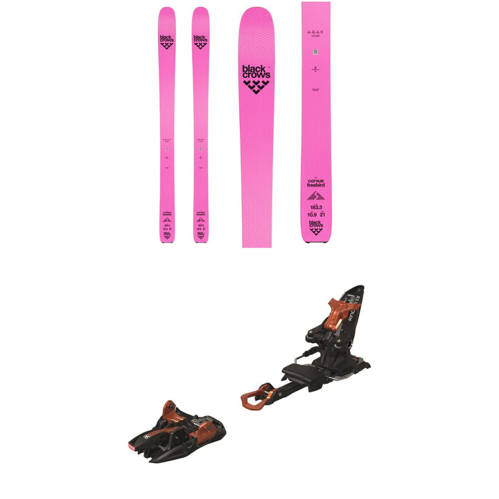 Black Crows Corvus Freebird Skis + Marker Kingpin 13 Alpine Touring Ski Bindings 2020