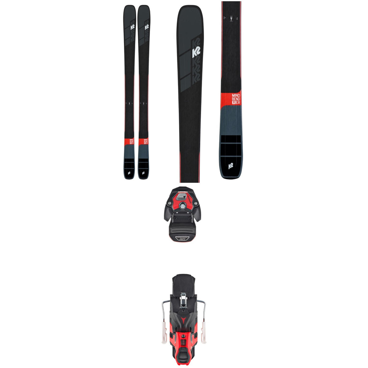 K2 Mindbender 99Ti Skis + Atomic Warden MNC 13 Ski Bindings 2020