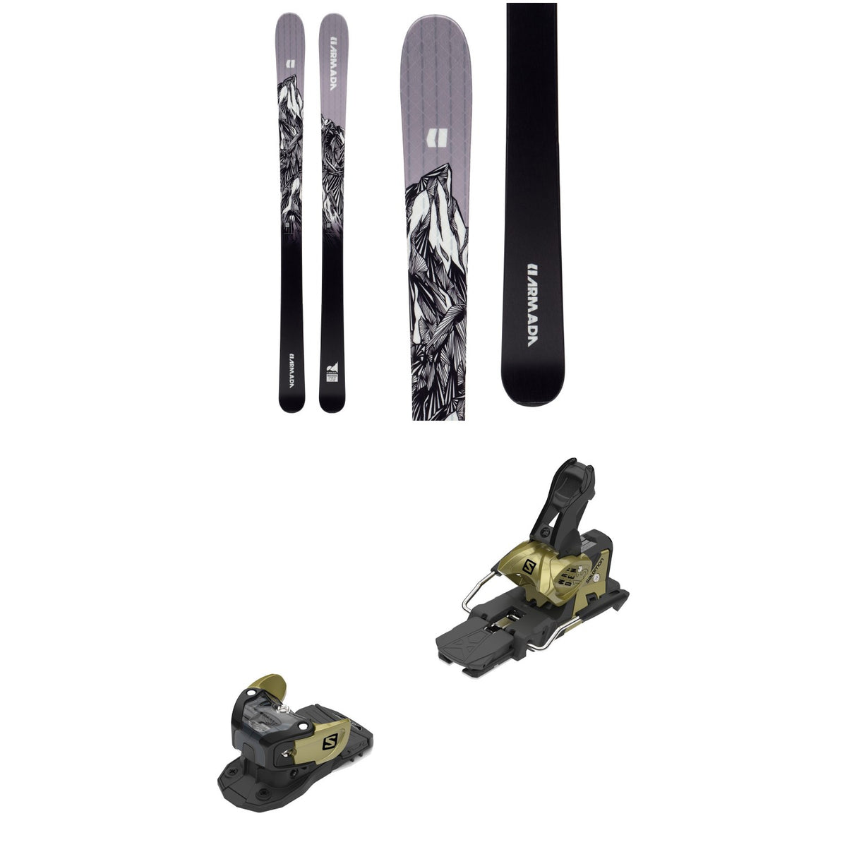 Armada Invictus 99 Ti Skis + Salomon Warden MNC 13 Ski Bindings 2020