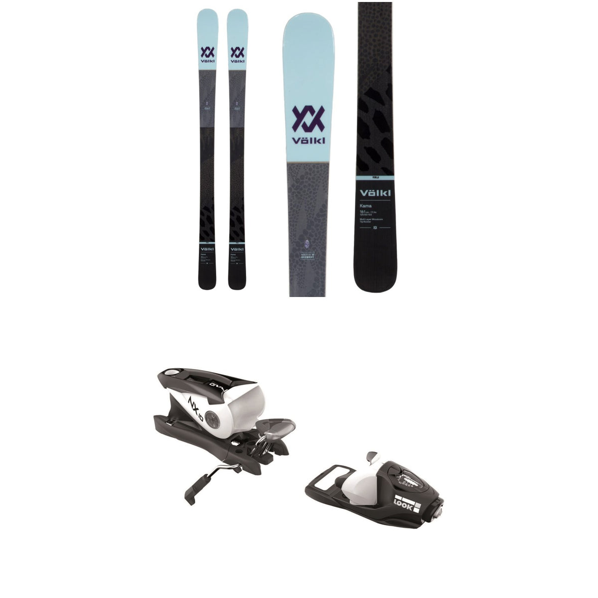 Volkl Kama Skis - Women's + Look NX 10 Ski Bindings 2020