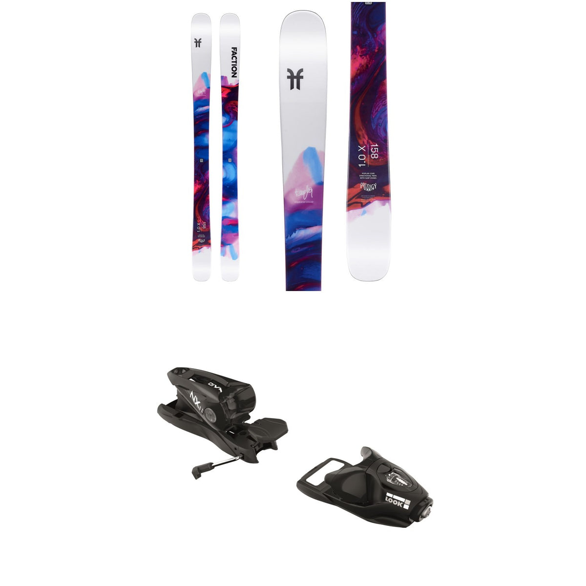 Faction Prodigy 1.0X Skis - Women's + Look NX 11 Ski Bindings 2020