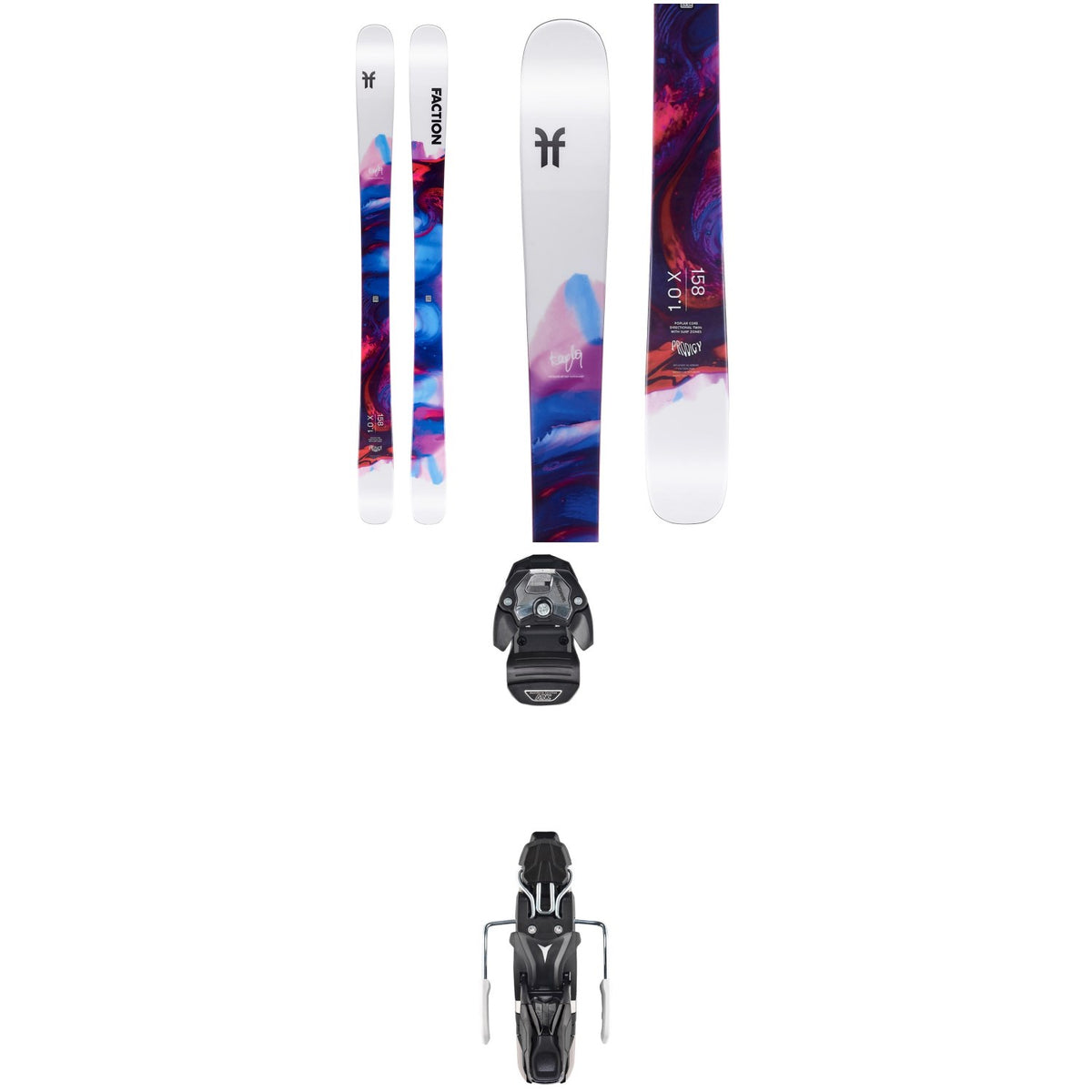 Faction Prodigy 1.0X Skis - Women's + Atomic Warden MNC 11 Ski Bindings 2020