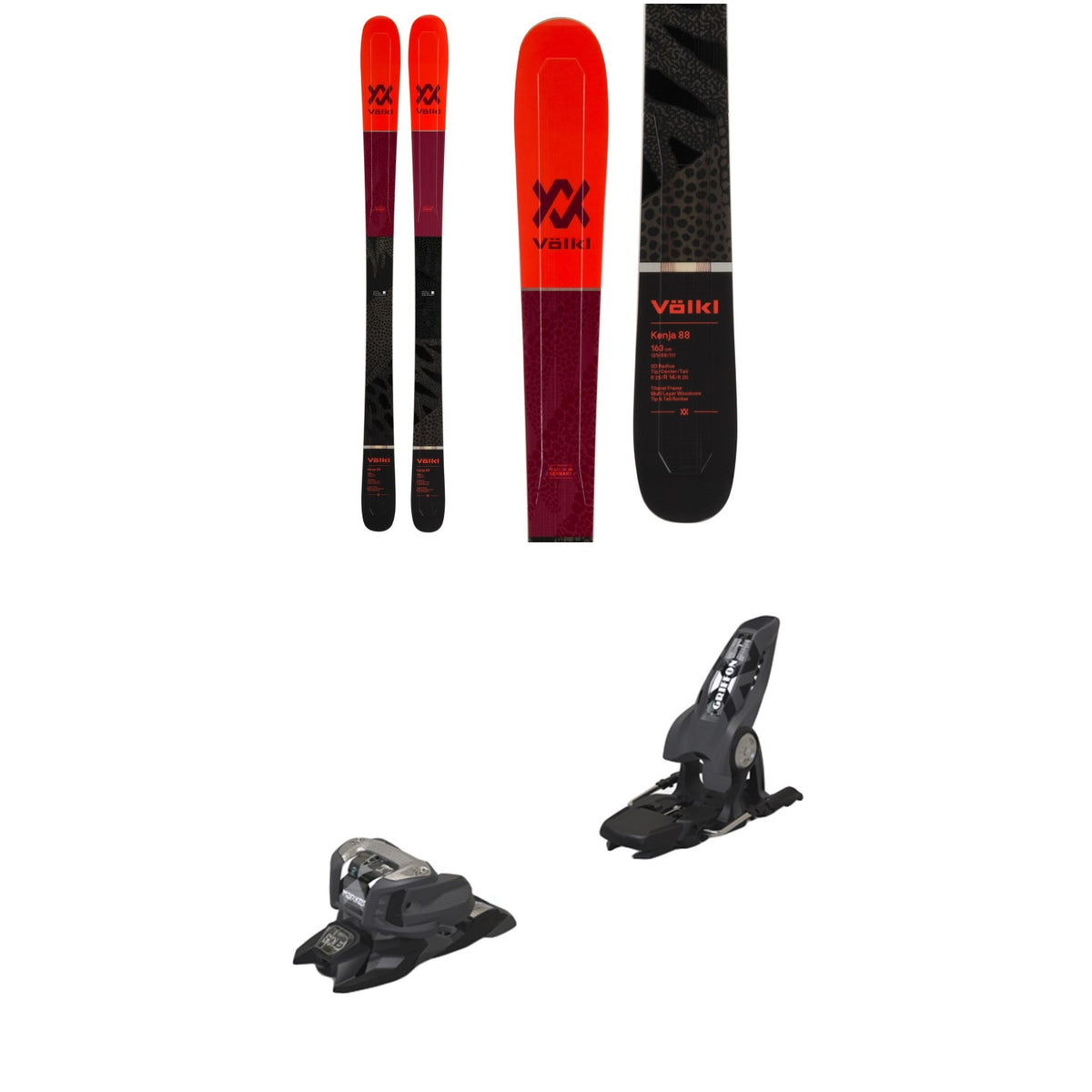 Volkl Kenja 88 Skis - Women's + Marker Griffon 13 ID Ski Bindings 2020