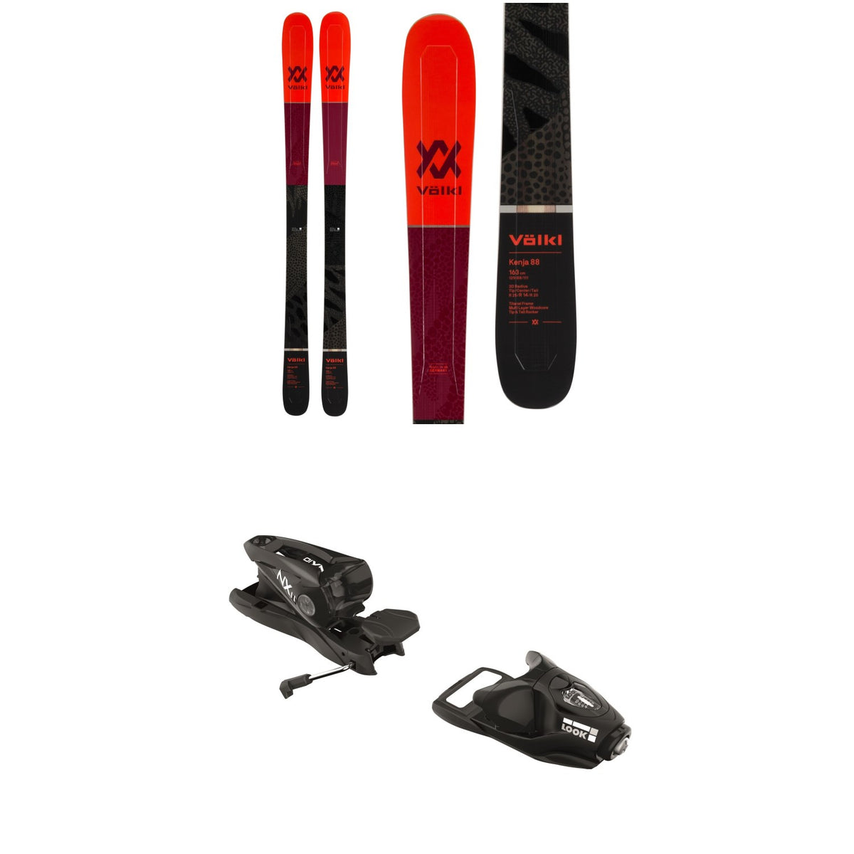 Volkl Kenja 88 Skis - Women's 2020 + Look NX 11 Ski Bindings 2020