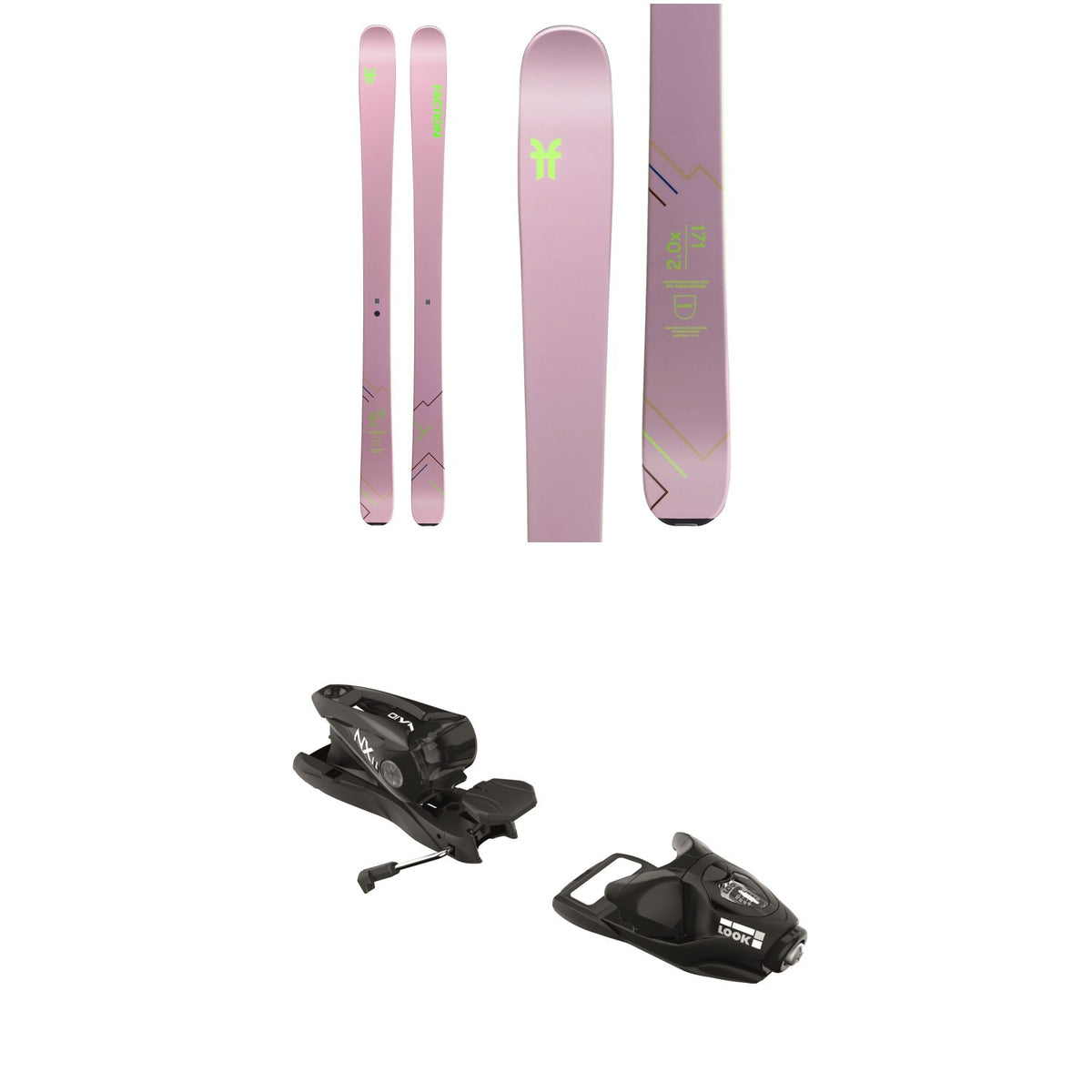 Faction Agent 2.0X Skis - Women's + Look NX 11 Ski Bindings 2020