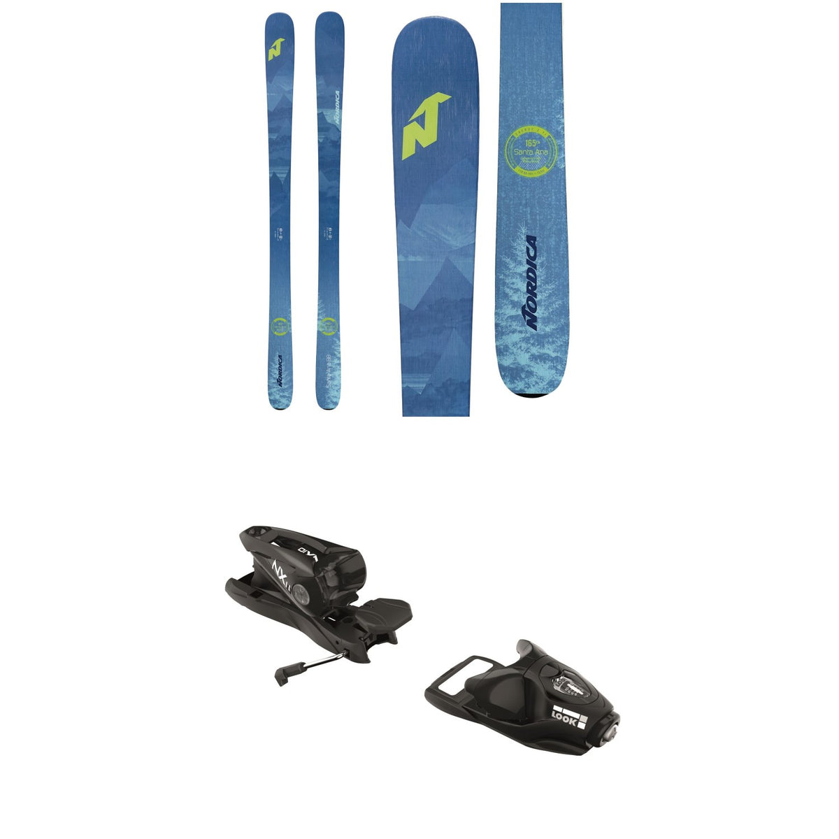 Nordica Santa Ana 88 Skis - Women's + Look NX 11 Ski Bindings 2020