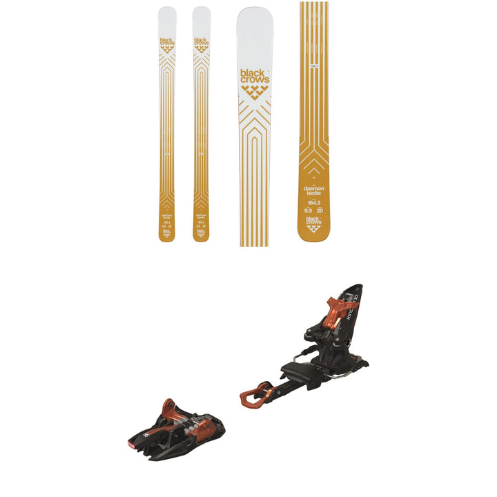 Black Crows Daemon Birdie Skis - Women's + Marker Kingpin 10 Alpine Touring Ski Bindings 2020