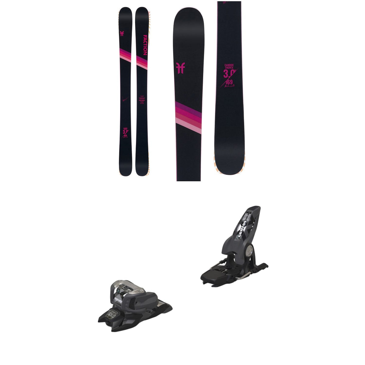 Faction Candide 3.0X Skis - Women's + Marker Griffon 13 ID Ski Bindings 2020