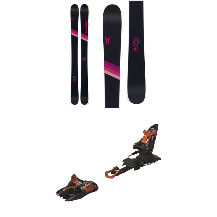 Faction Candide 3.0X Skis - Women's + Marker Kingpin 10 Alpine Touring Ski Bindings 2020