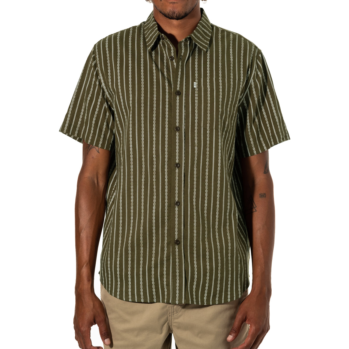 Katin Hypno Short-Sleeve Shirt - Men's Olive