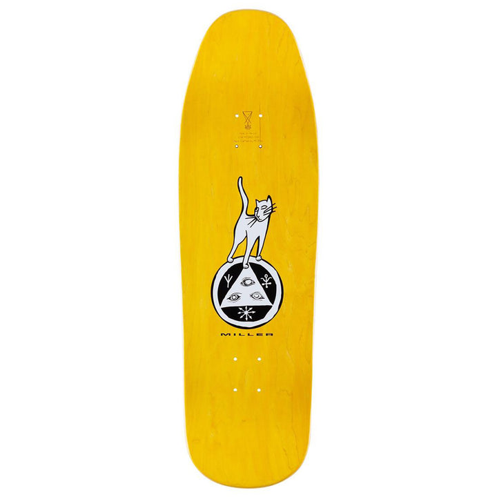 Welcome Chris Miller Sleeping Cat on Gaia 9.6 Skateboard Deck