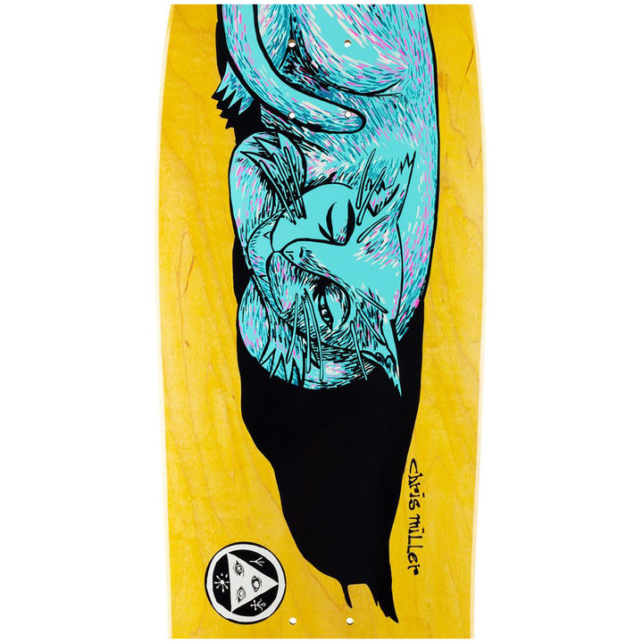 Welcome Chris Miller Sleeping Cat on Gaia 9.6 Skateboard Deck