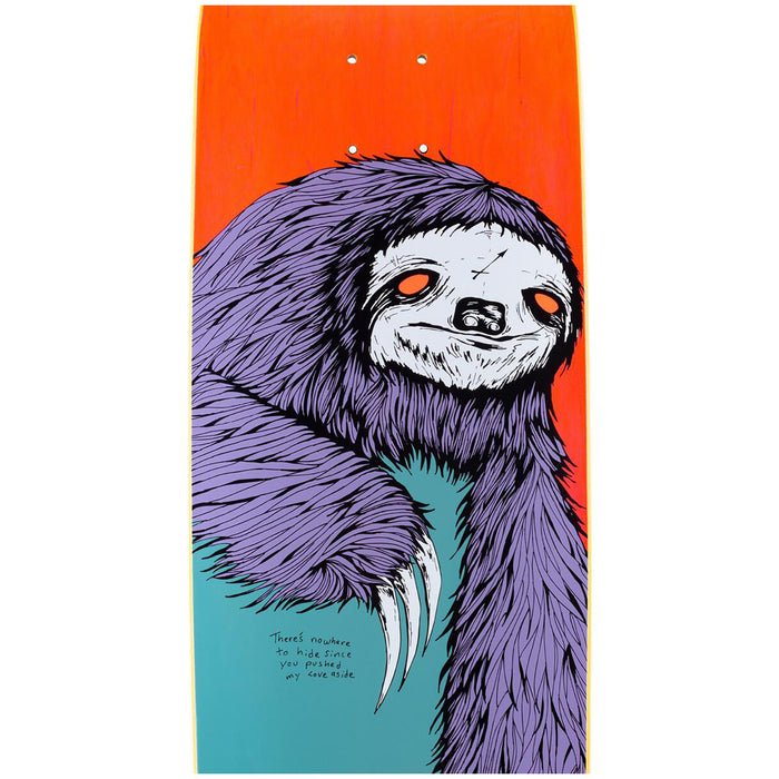 Welcome Sloth on Boline 9.25 Skateboard Deck