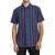 RVCA Displaced Stripe Short-Sleeve Shirt - Men's Moody Blue