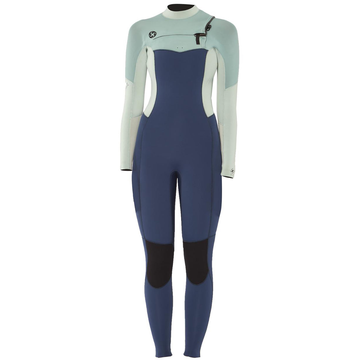 Sisstrevolution 4/3 7 Seas Chest Zip Wetsuit - Women's Island Green