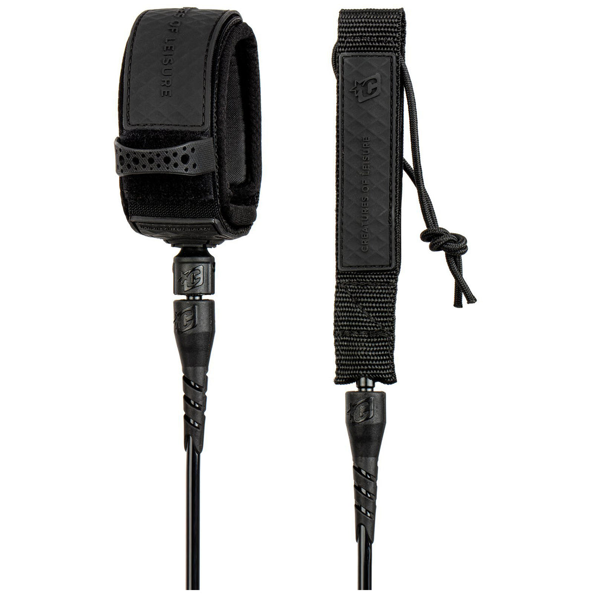 Creatures of Leisure Lite 6' Surf Leash Black Black