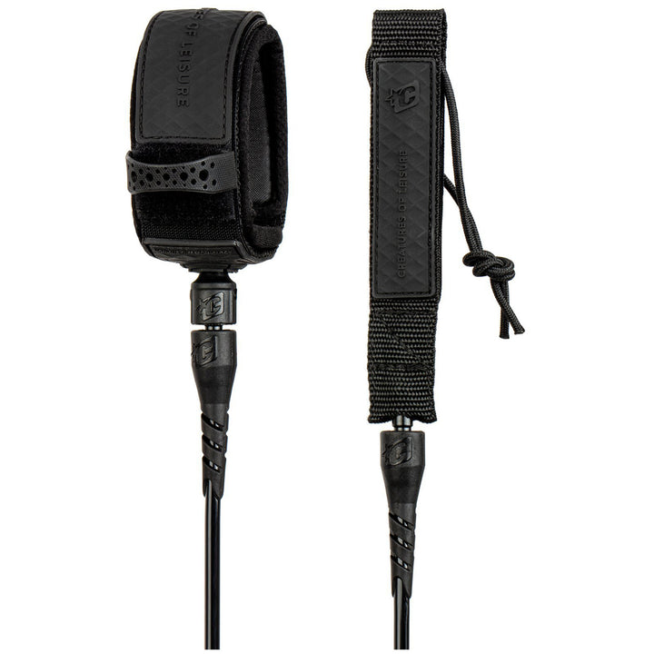 Creatures of Leisure Lite 6' Surf Leash Black Black