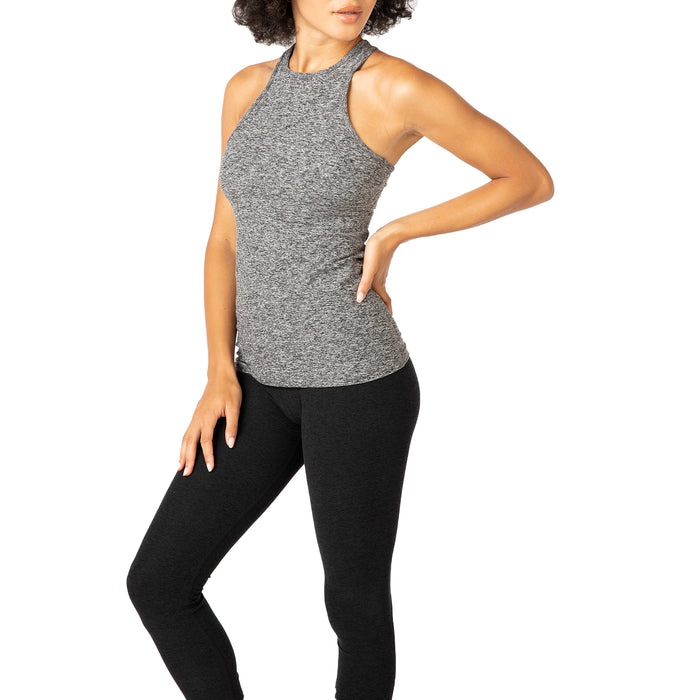 Beyond Yoga Spacedye Under Lock and Keyhole Tank Top - Women's Black-White