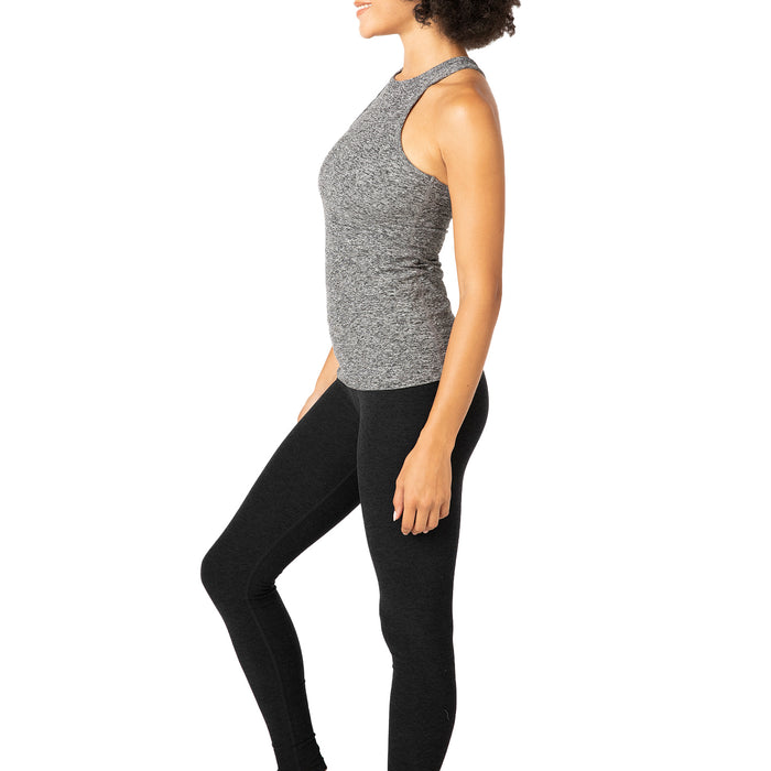 Beyond Yoga Spacedye Under Lock and Keyhole Tank Top - Women's Black-White