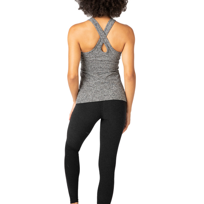 Beyond Yoga Spacedye Under Lock and Keyhole Tank Top - Women's Black-White