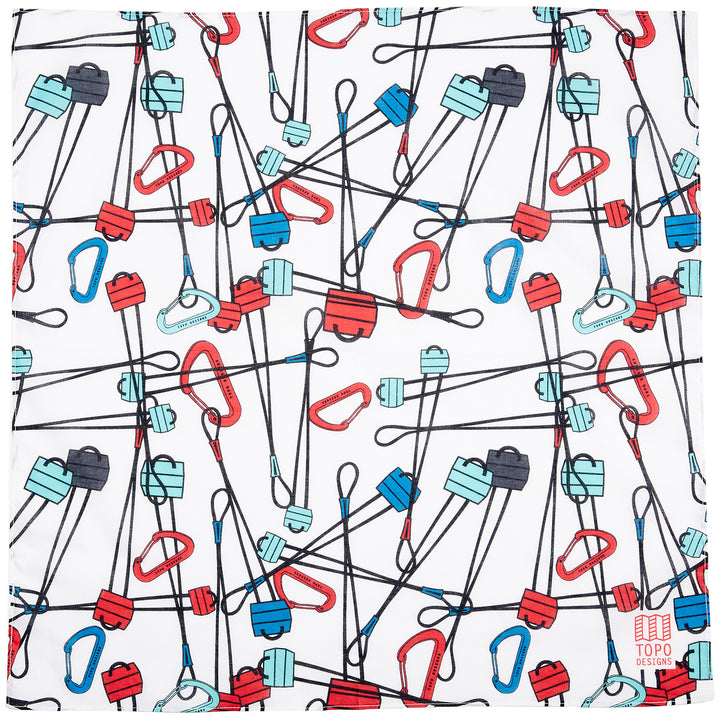 Topo Designs Cotton Bandana Natural/Blue - Gear