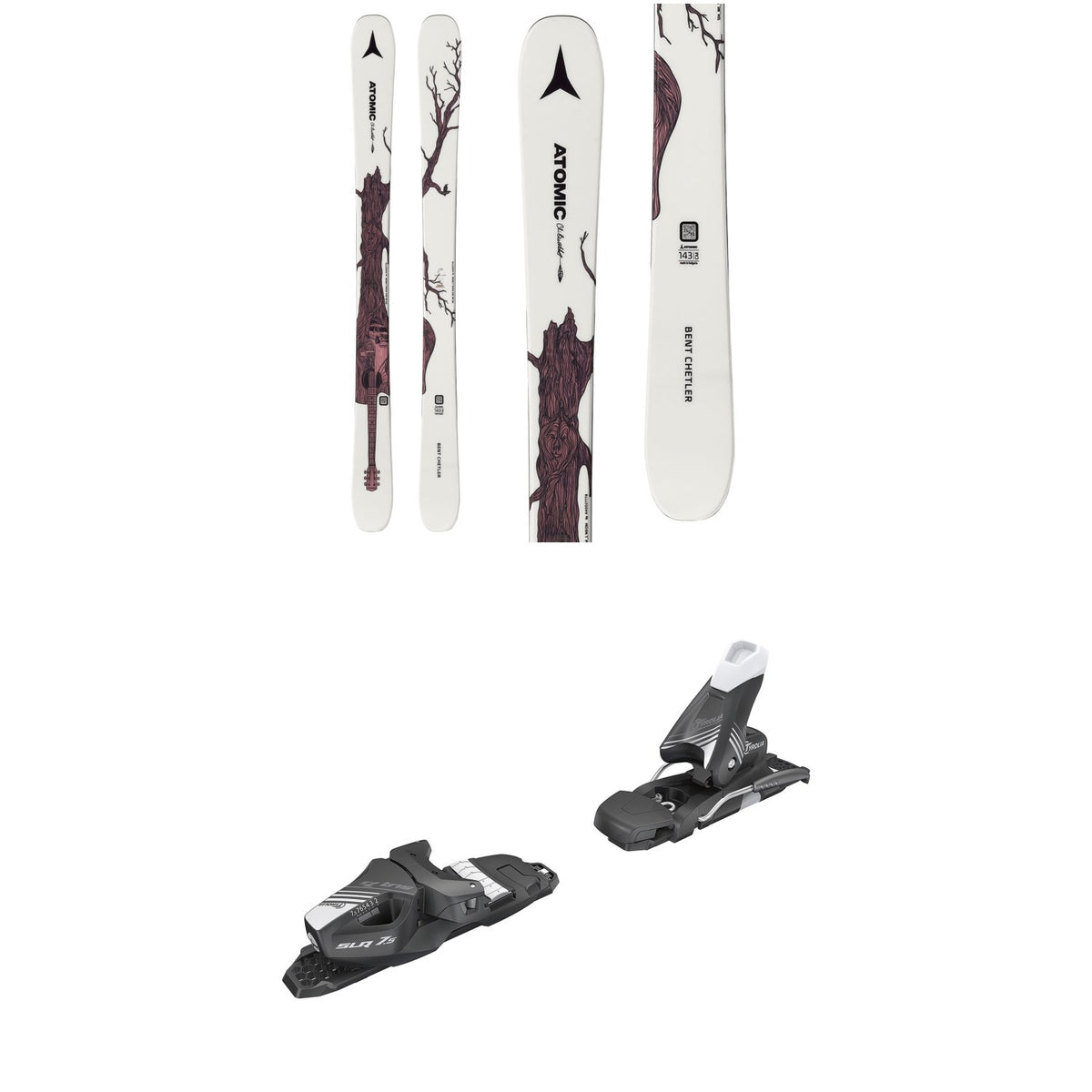 Atomic Bent Chetler Mini Skis - Boys' 2020 + Tyrolia SLR 7.5 AC Ski Bindings