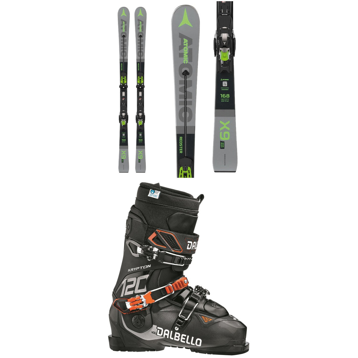 Atomic Redster X9 WB Skis + X 12 TL GW Bindings + Dalbello Krypton AX 120 ID Ski Boots 2020