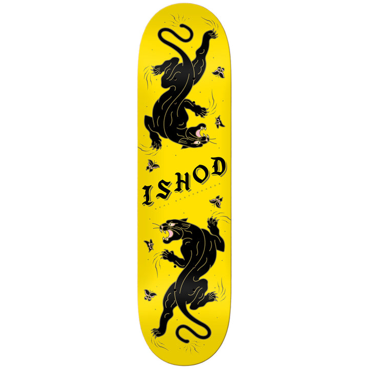 Real Ishod Cat Scratch Yellow EDT Twin Tail 8.25 Skateboard Deck