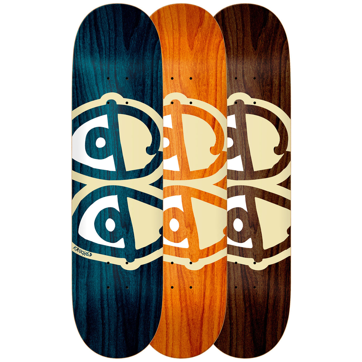 Krooked Eyes Assorted 8.5 Skateboard Deck