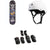 Globe G1 Ablaze 8.0 Skateboard Complete + Triple 8 Sweatsaver Liner Skateboard Helmet + Saver Series High Impact Adult Skateboard Pad Set