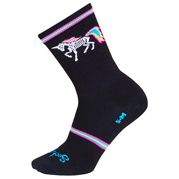 SockGuy Dark Magic 6" Crew Bike Socks