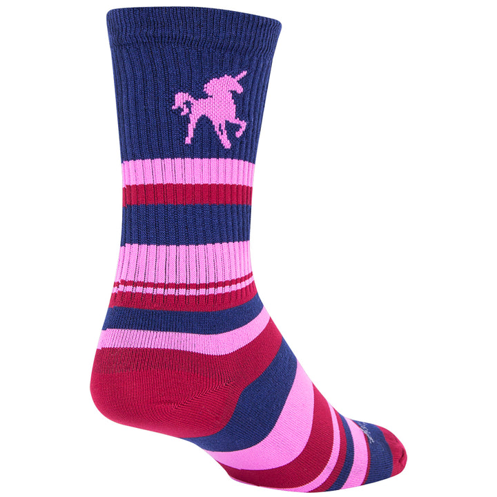 SockGuy Pink Unicorn 6" Crew Socks