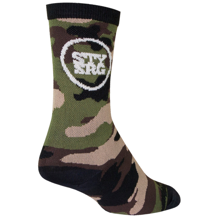 SockGuy Stay Strong Camo 6" Crew Socks