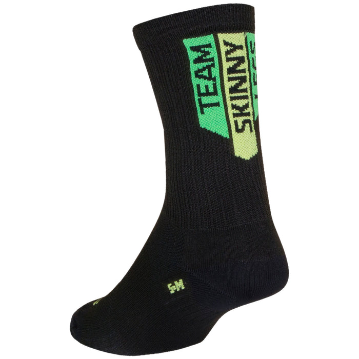 SockGuy SGX 6" Team Skinny Legs Bike Socks Green