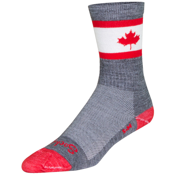 SockGuy Oh Canada 6" Wool Crew Socks