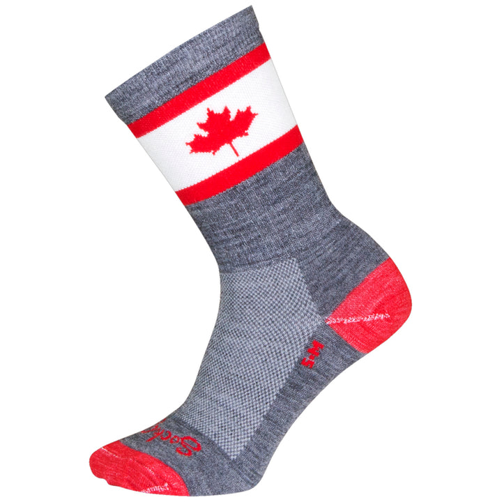 SockGuy Oh Canada 6" Wool Crew Socks