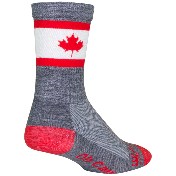 SockGuy Oh Canada 6" Wool Crew Socks