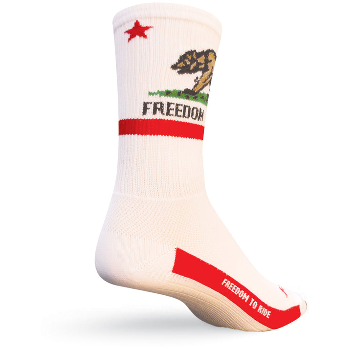 SockGuy SGX 6" CA Freedom Bike Socks