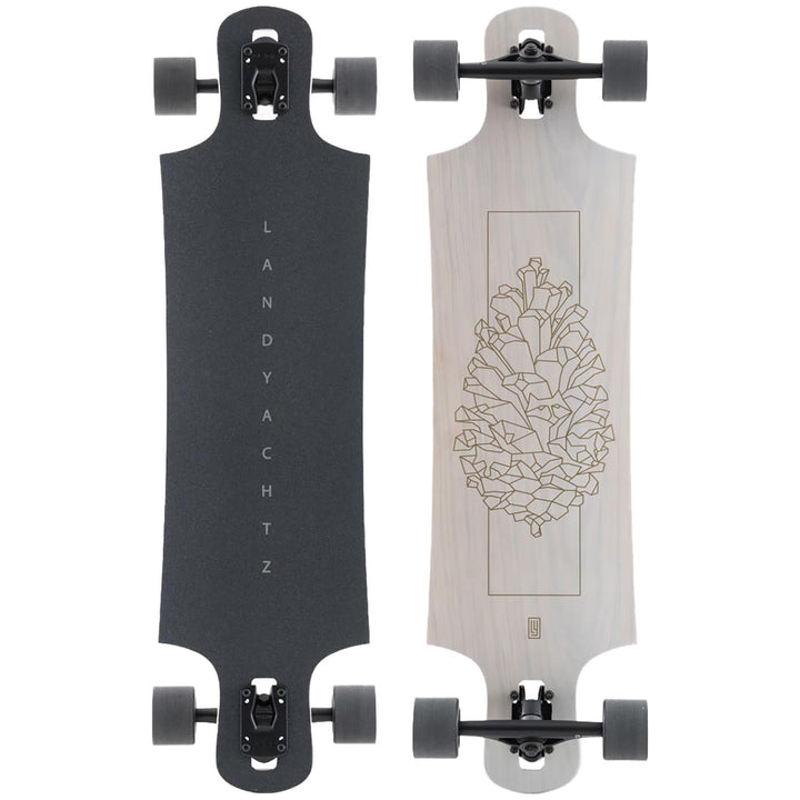 Landyachtz Drop Hammer Pinecone Longboard Complete White