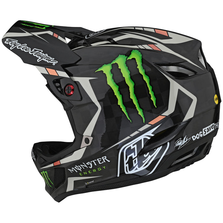 Troy Lee Designs D4 Carbon Limited Edition Bike Helmet Monster Fairclough Black
