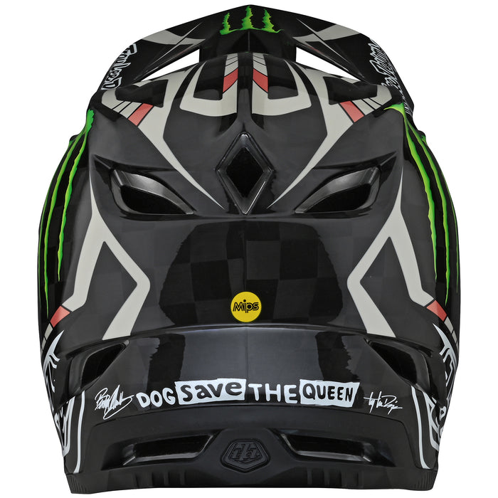 Troy Lee Designs D4 Carbon Limited Edition Bike Helmet Monster Fairclough Black