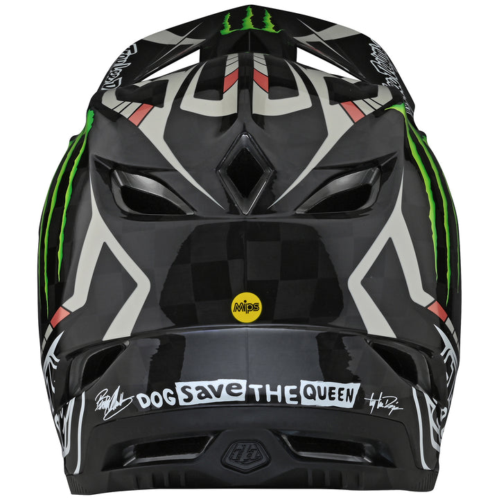 Troy Lee Designs D4 Carbon Limited Edition Bike Helmet Monster Fairclough Black