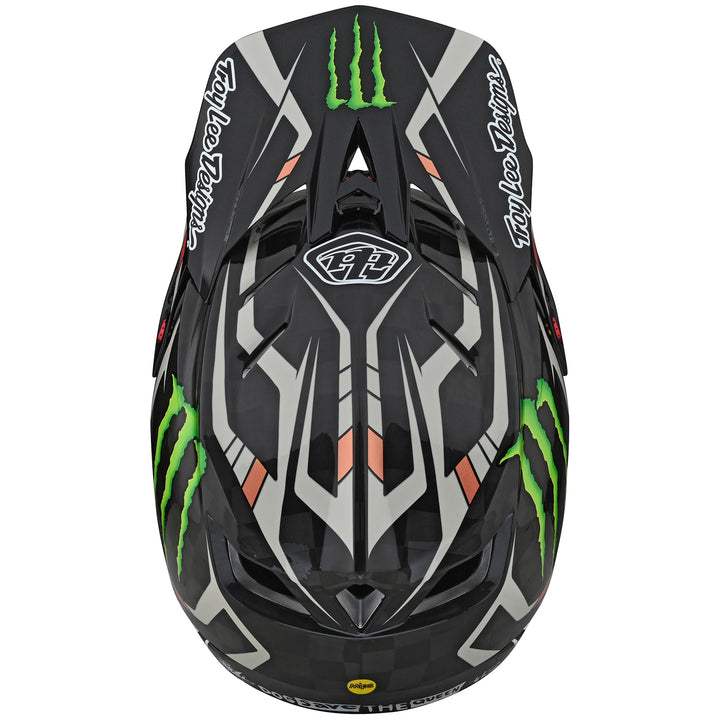 Troy Lee Designs D4 Carbon Limited Edition Bike Helmet Monster Fairclough Black