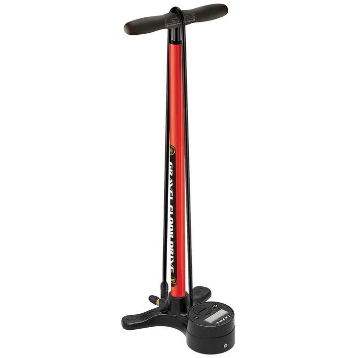 Lezyne Gravel Digital Drive 3.5 Floor Pump Red