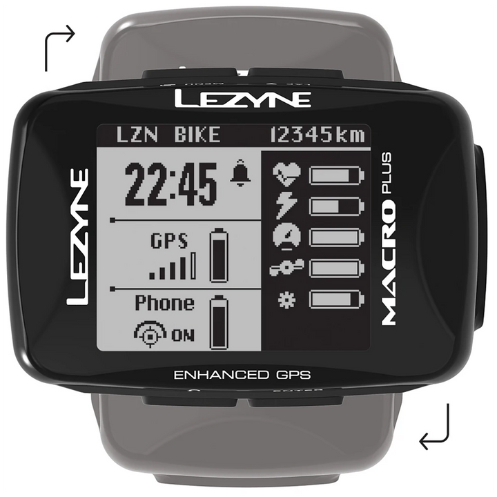 Lezyne Macro Plus GPS Bike Computer Black