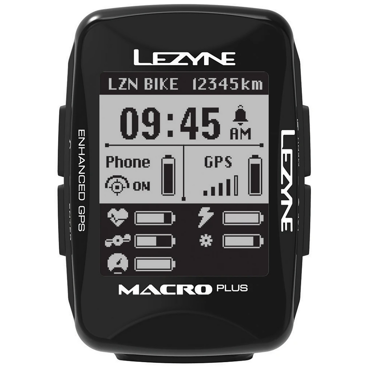 Lezyne Macro Plus GPS Bike Computer Black