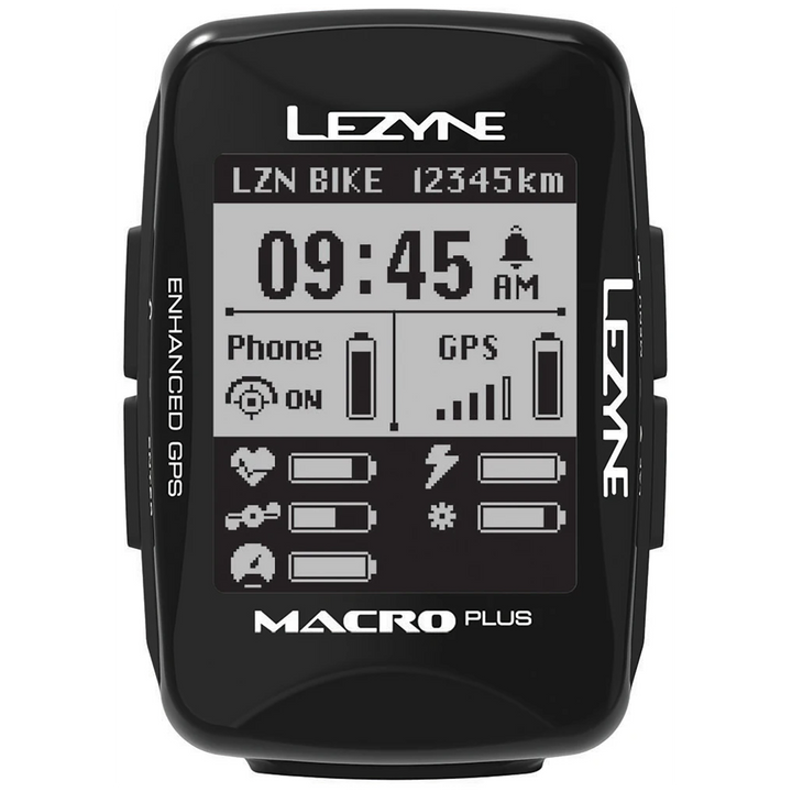 Lezyne Macro Plus GPS Bike Computer Black