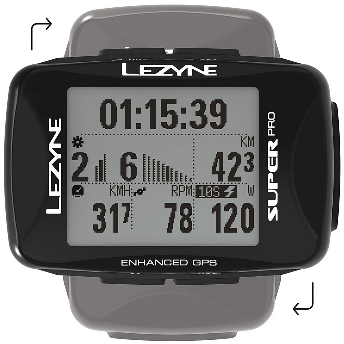 Lezyne Super Pro GPS Bike Computer Black