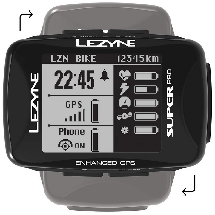 Lezyne Super Pro GPS Bike Computer Black