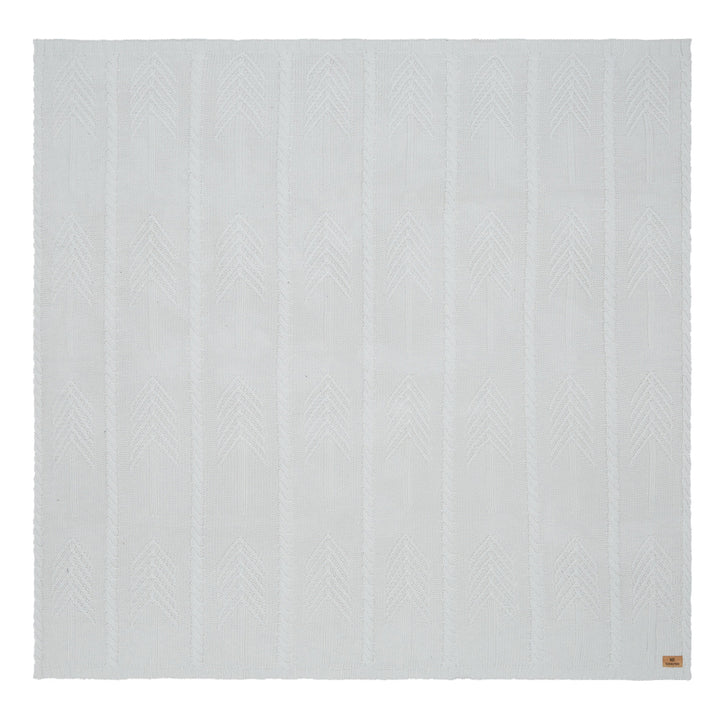 Tentree Cotton Cable Blanket Hi Rise Grey